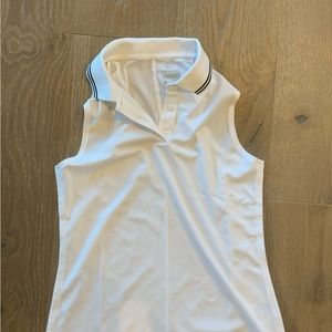 White. Adidas. Tennis tank. Small.